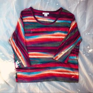 Liz Claiborne multi colored tshirt